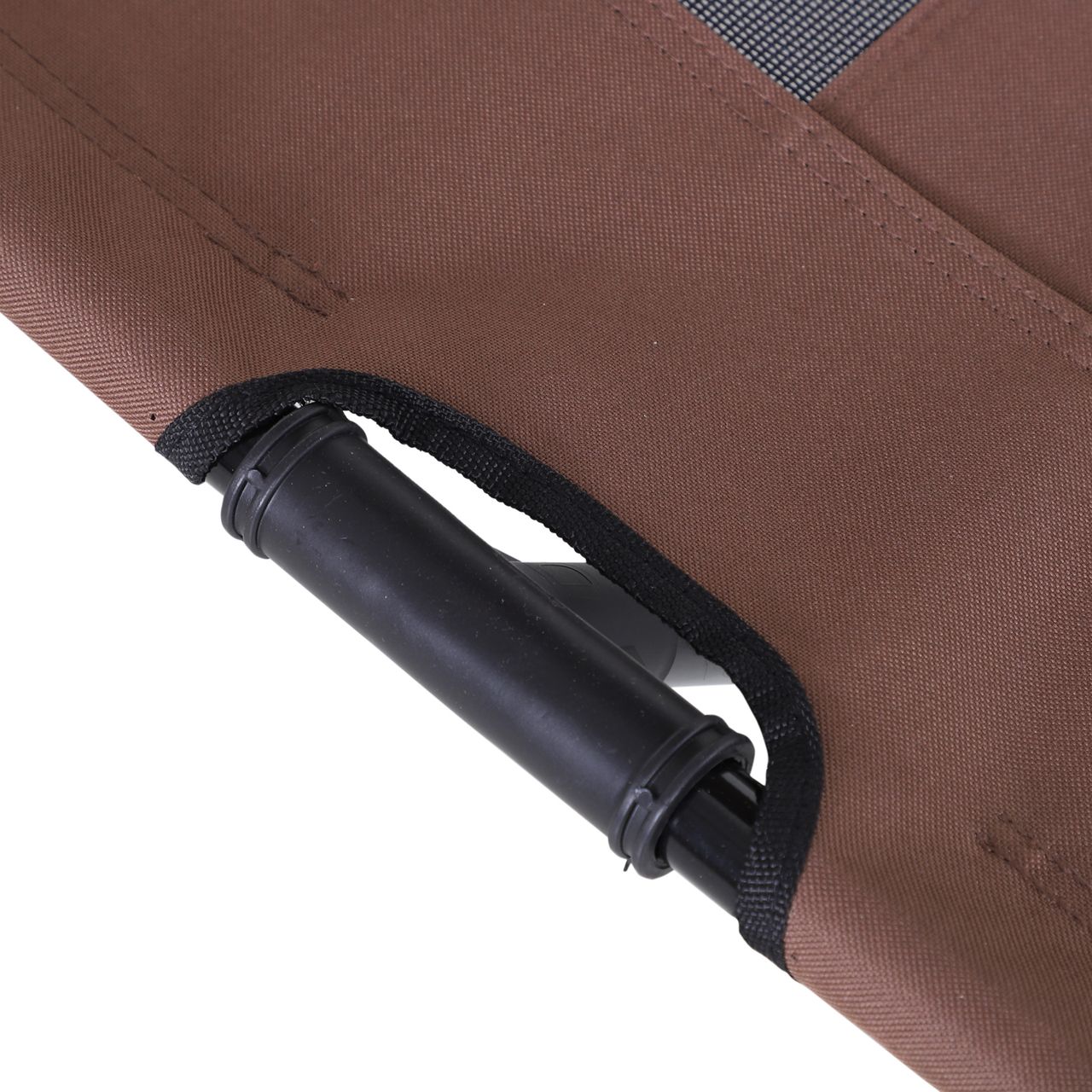 PawHut Haustierbett mit Baldachin Erhöhtes Hundebett Hundeliege outdoor Kaffee