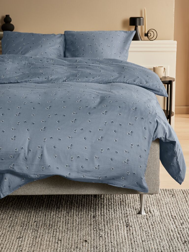 Roupa de cama de cetim GERD plus GERD 140x200 azul fumê