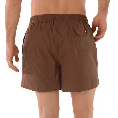 Short toile taille élastiquée