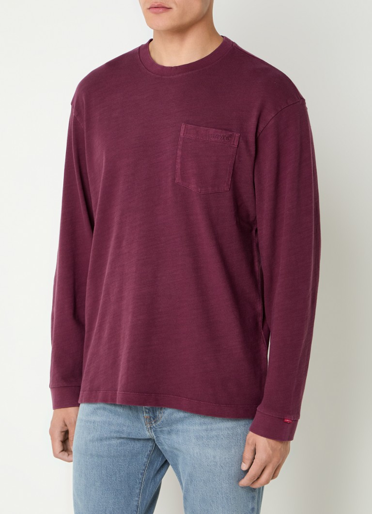 T-shirt a maniche lunghe Levi's con taschino sul petto