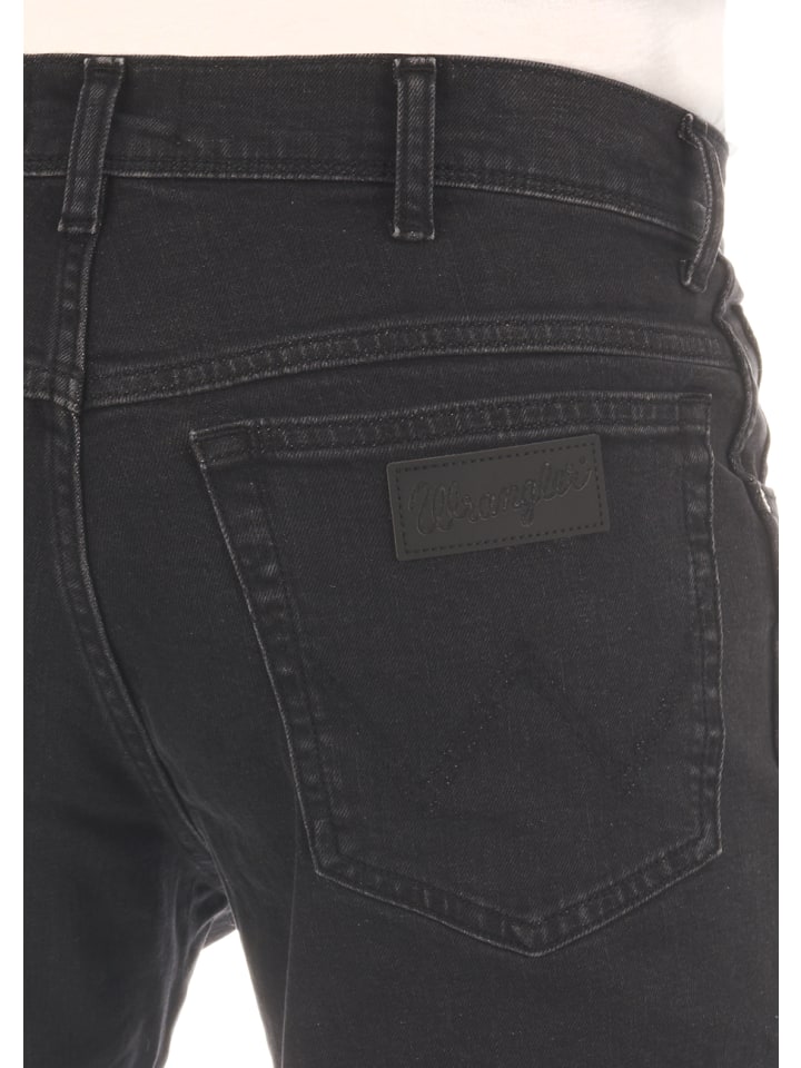 Wrangler Jeans Texas Slim Stretch slim in Schwarz günstig kaufen