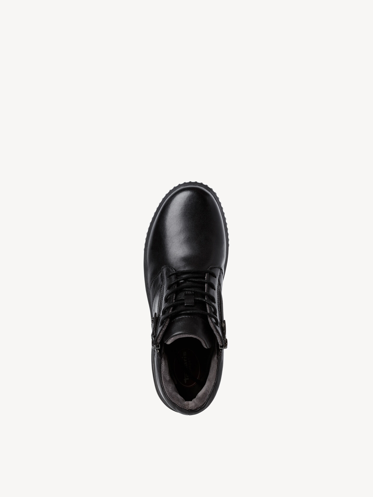 Bottine en cuir - noir