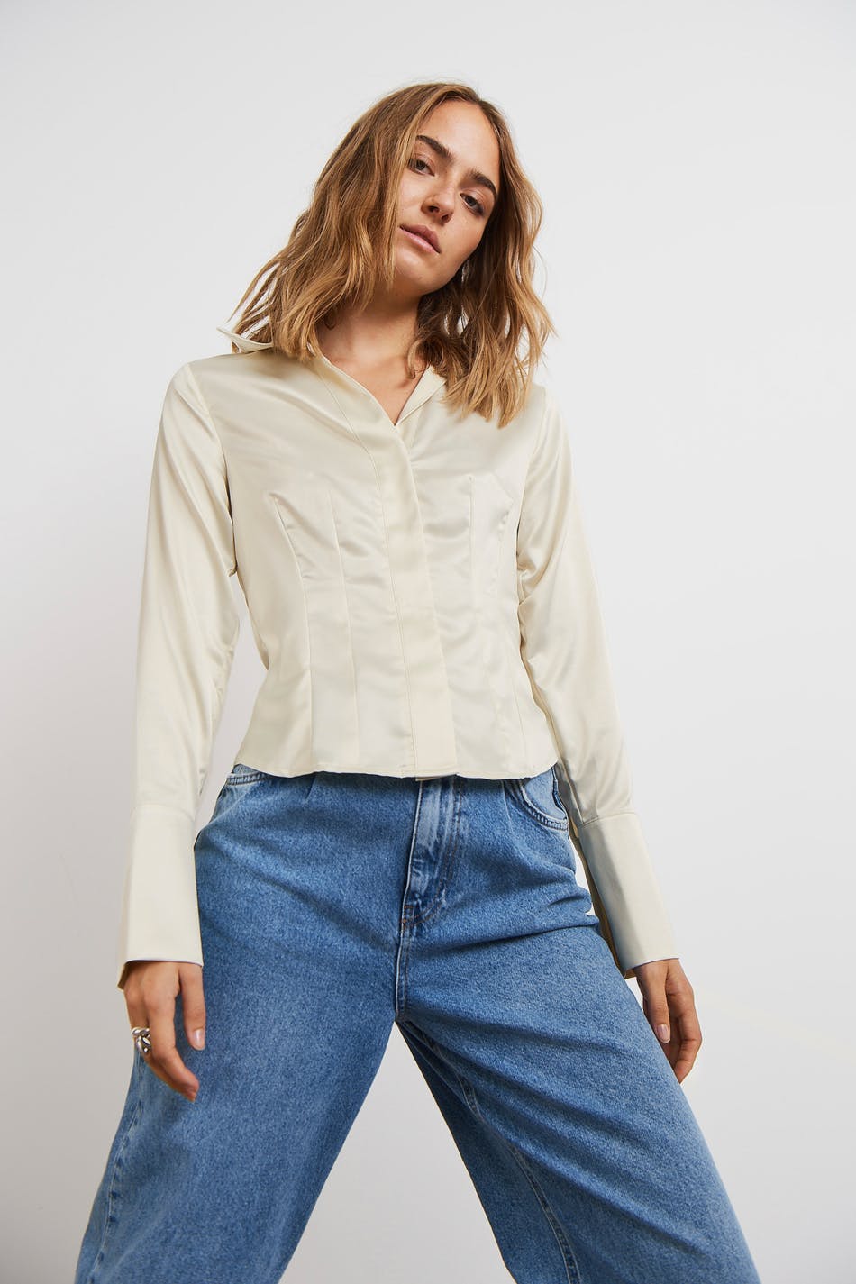 Chania satin shirt