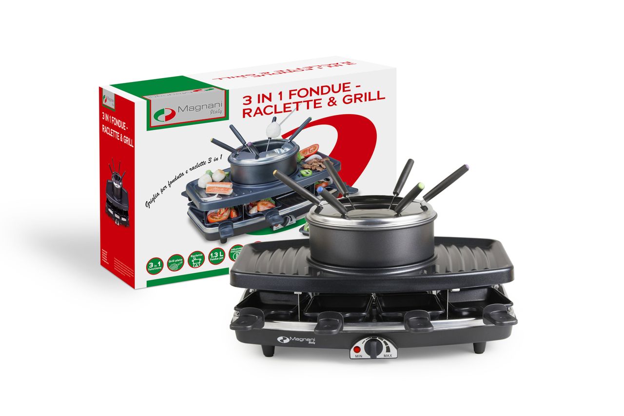 Magnani 3-in-1-Raclette-Set