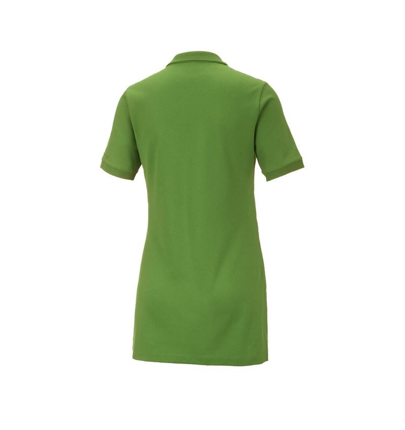 e.s. Piqué-Polo cotton stretch, Damen, long fit