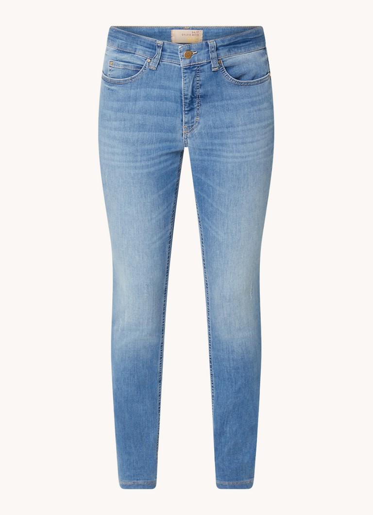 Blugi ajustați a vita media MAC Jeans Dream, vita media