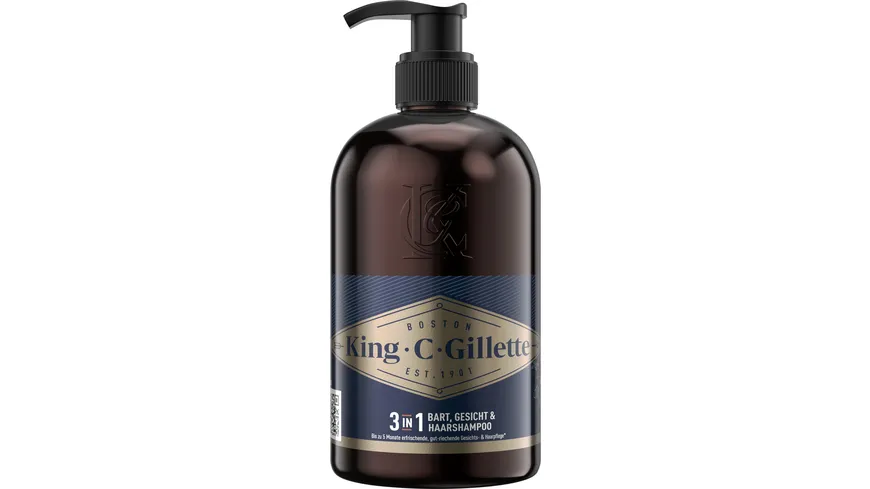 King C. Gillette Bartpflege Bartshampoo 350 ml