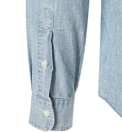 Polo Ralph Lauren, Jeanshemd, Slim Fit, Baumwolle, hellblau