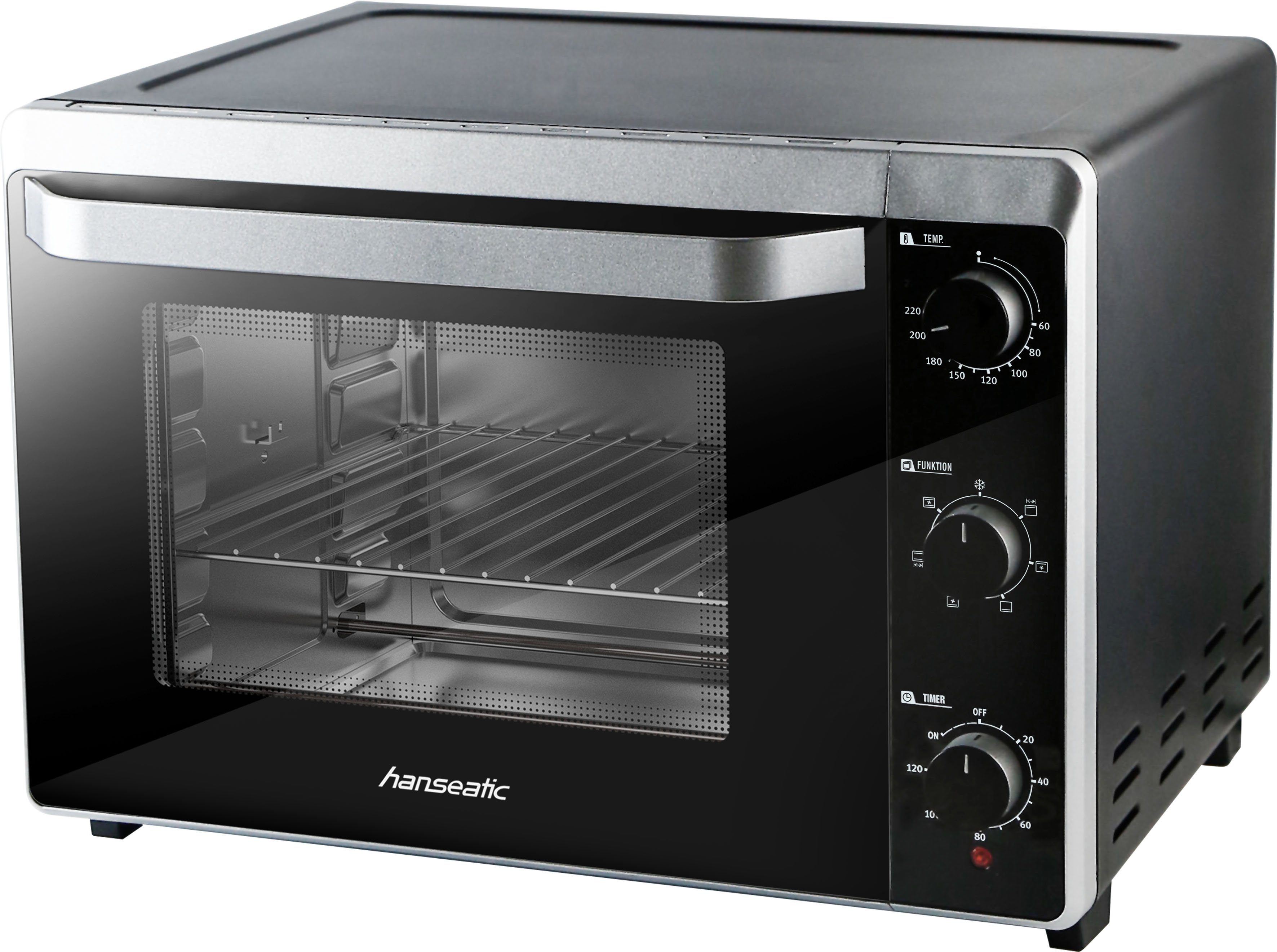 Hanseatic Minibackofen OT42ML, mit großem Volumen 42 Liter