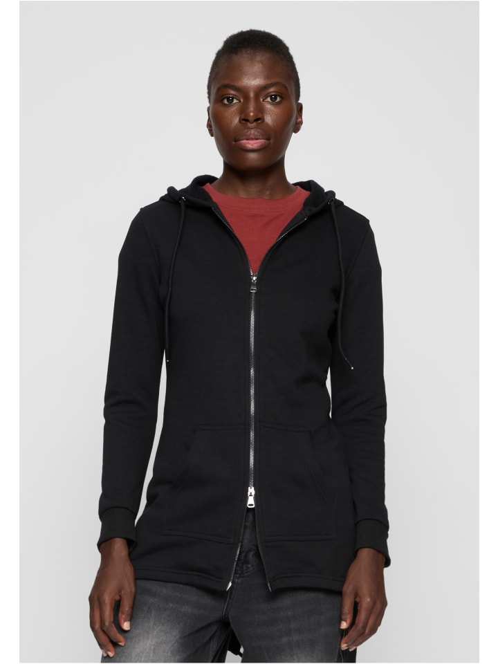Urban Classics Urban Classics Zip-Kapuzenpullover in black günstig kaufen
