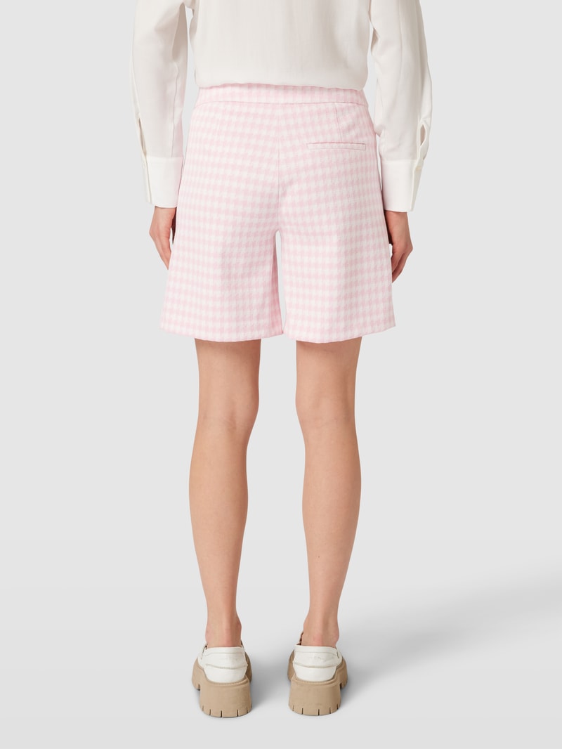 Bermudas mit Karomuster Modell 'BRADY' in rosa