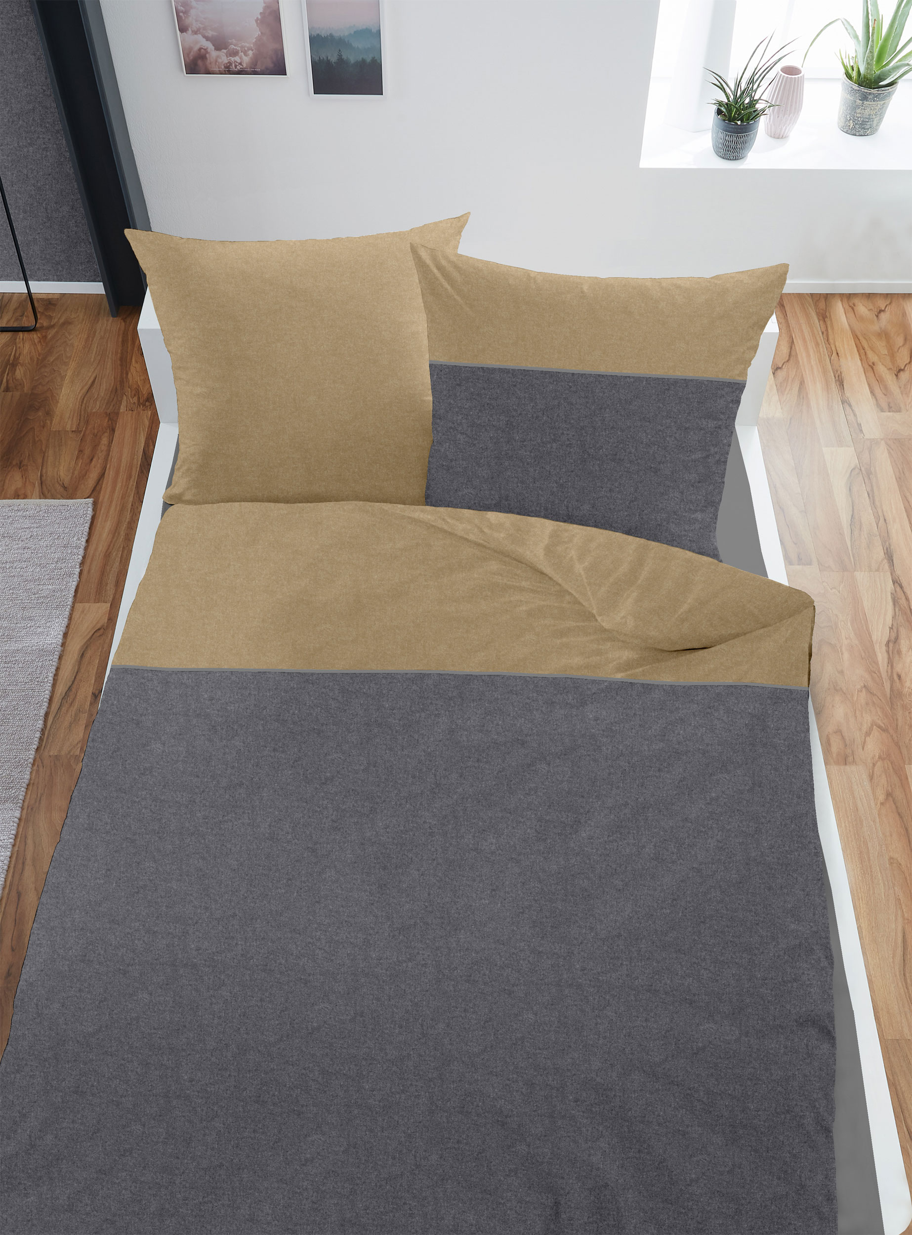 DormisetteMelange-Flanell-Bettwäsche