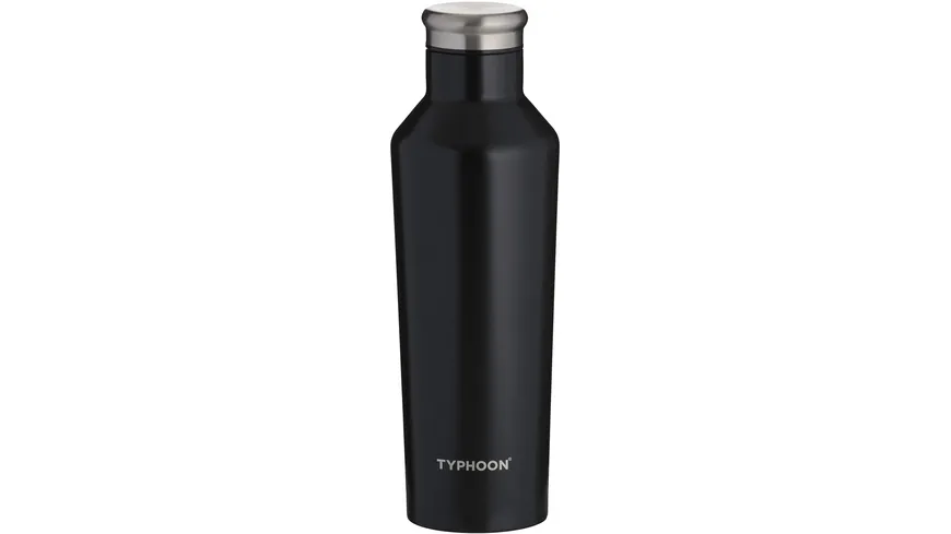 TYPHOON Isolierflasche aus Edelstahl PURE COLOUR 0,5l schwarz