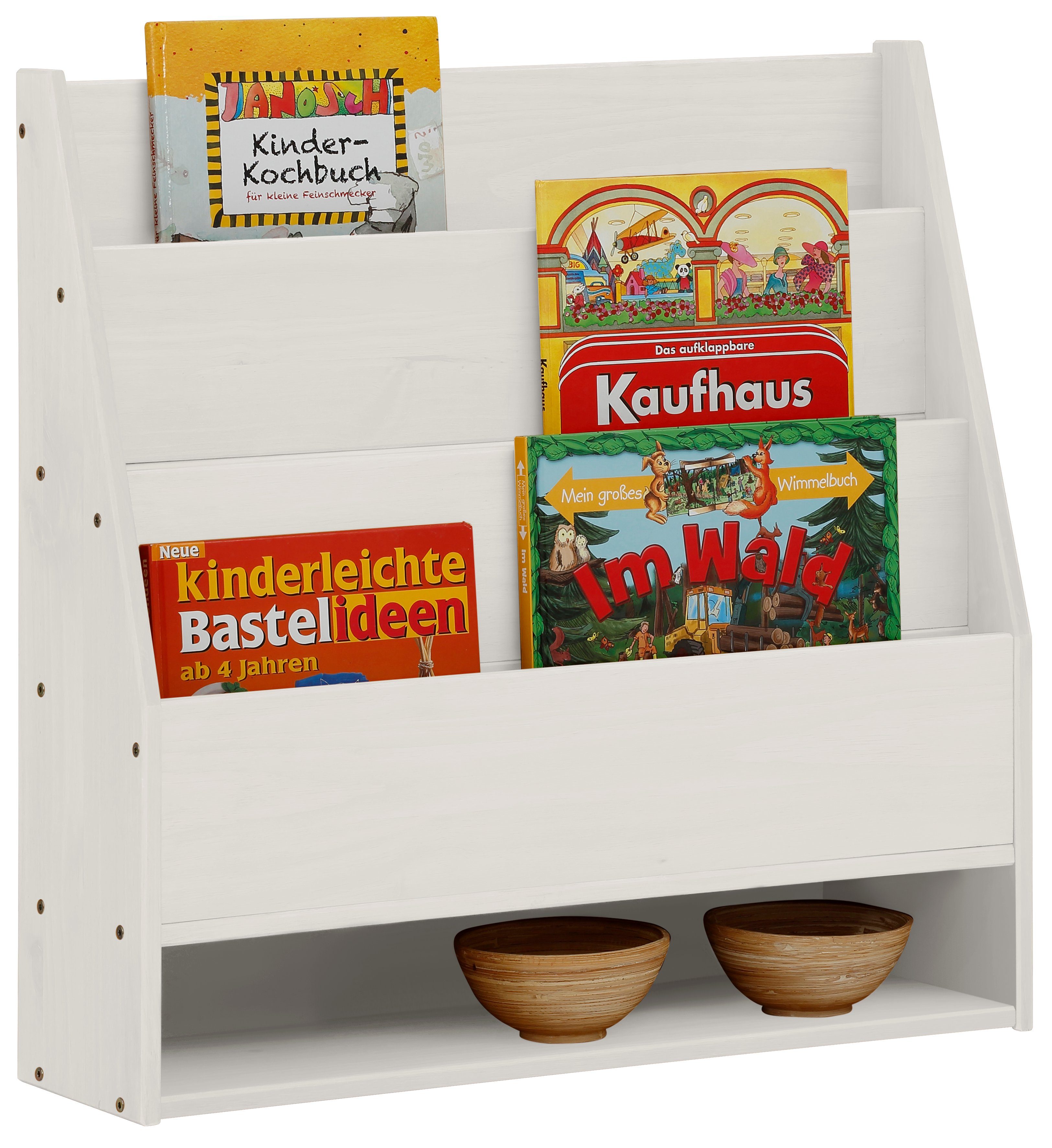 Lüttenhütt Kinderregal Alpi, 1-tlg., Wandregal aus Kiefernholz, Wandmontage, Farbvarianten, Breite 70 cm