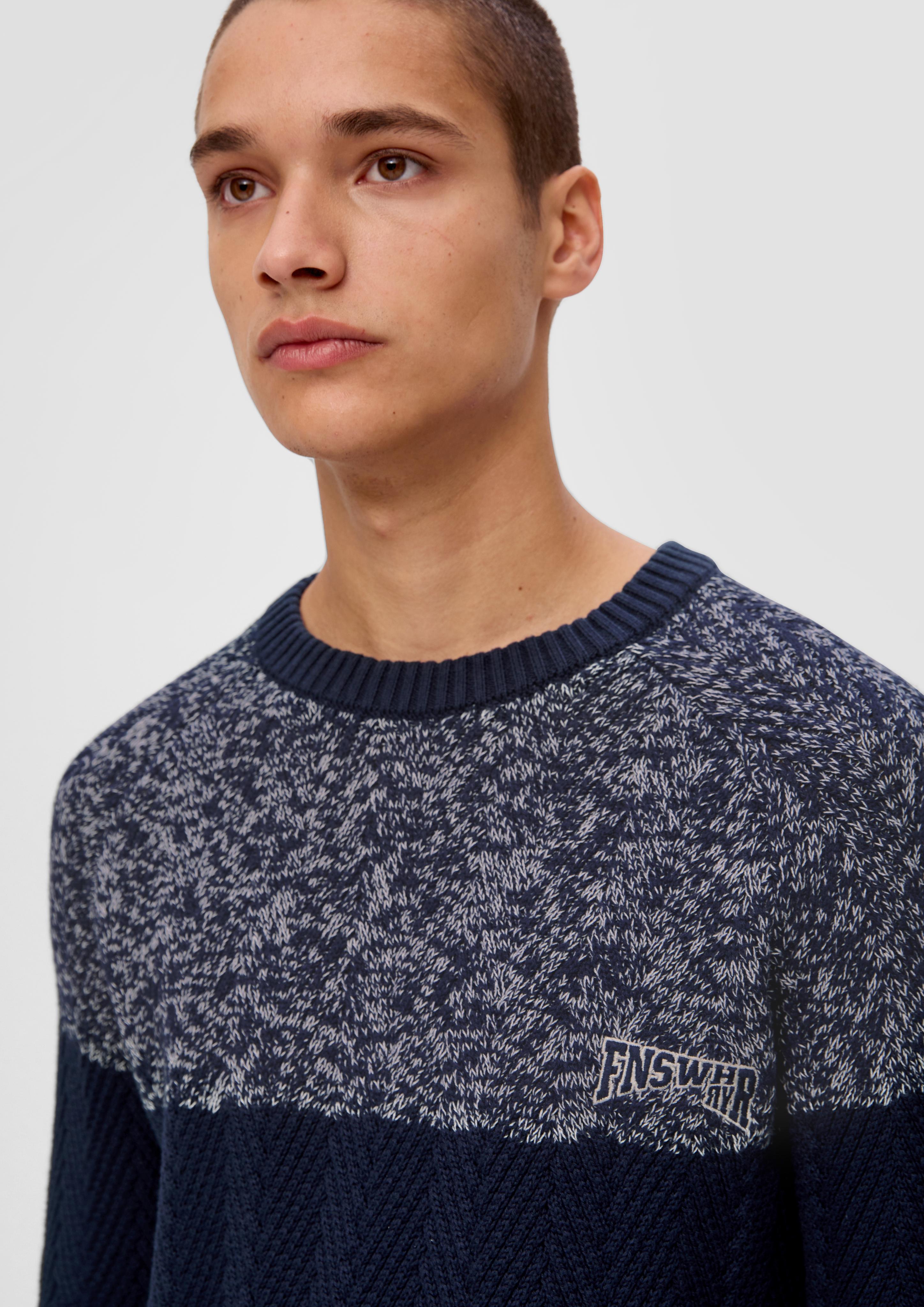 Strickpulli in Two-Tone-Optik  2134583-58W0