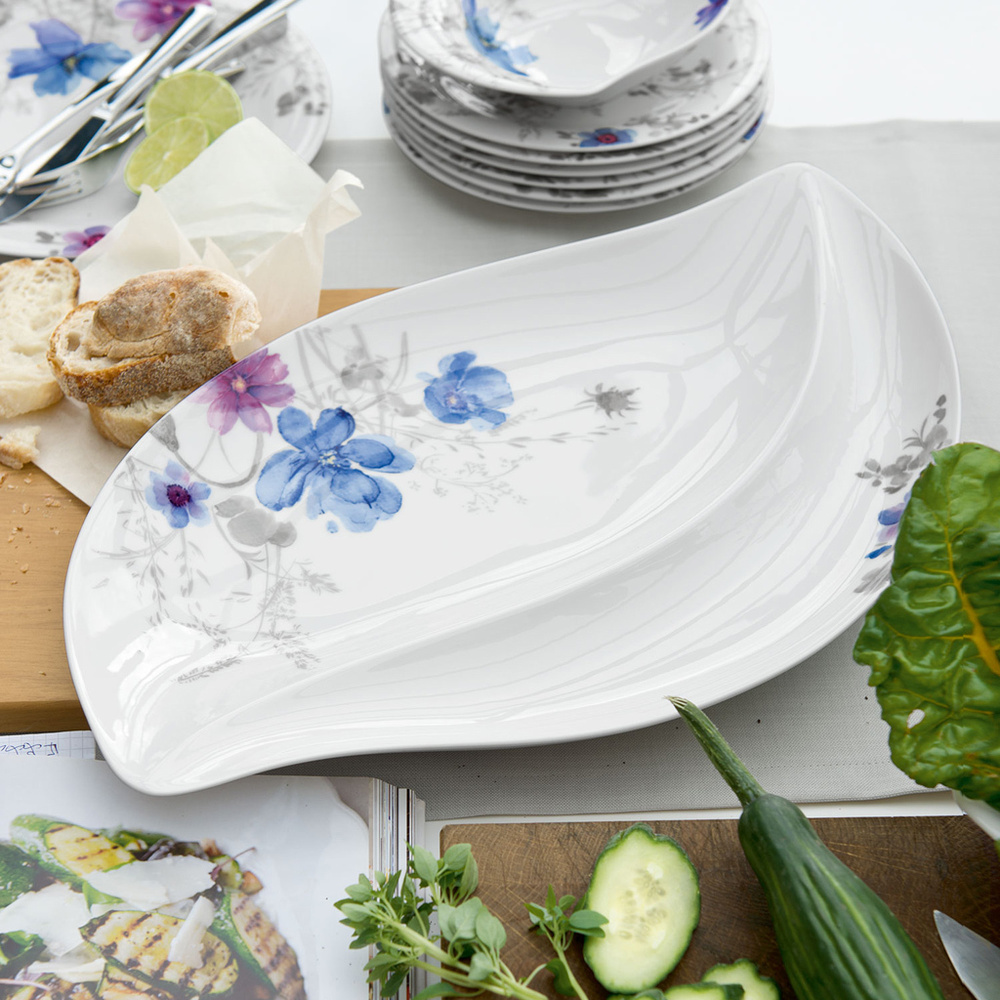 Villeroy & Boch Assiette à servir Mariefleur Gris Serve & Salad vaisselle