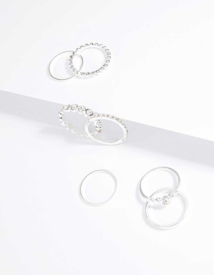 Damen Ring - 7er-Pack