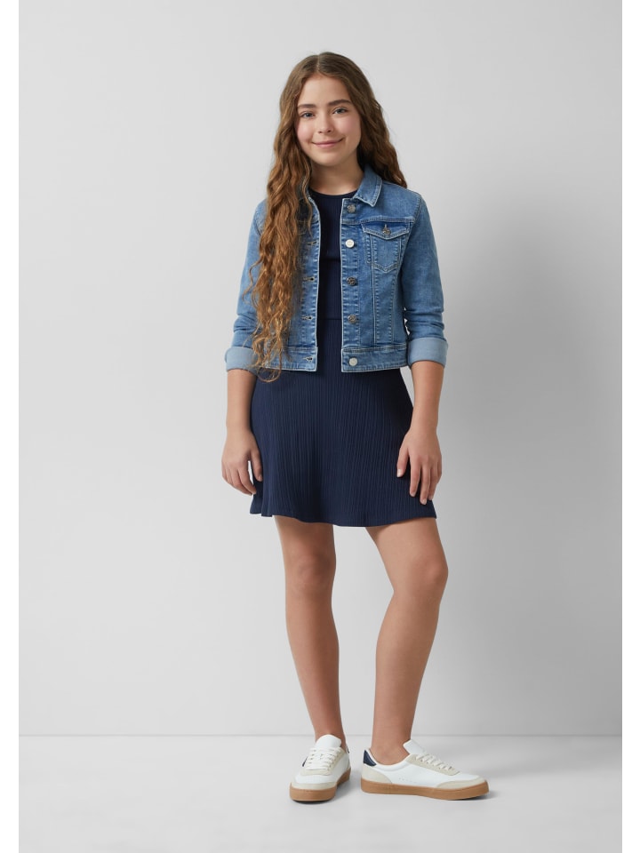 s.Oliver Kleid kurz in Blau günstig kaufen