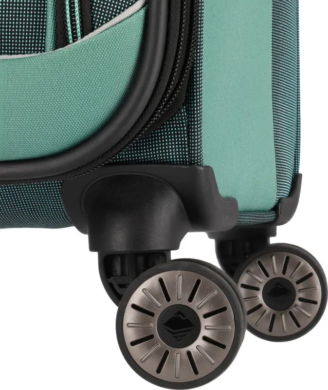 Travelite VIIA Kofferset 4 Rollen Größe L\/M\/S + Reisetasche - Eukalyptus