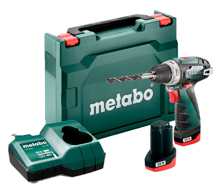 Metabo 600984500 PowerMaxx BS Basic akumulatorski odvijač za bušilicu 12V 2.0Ah Li-Ion