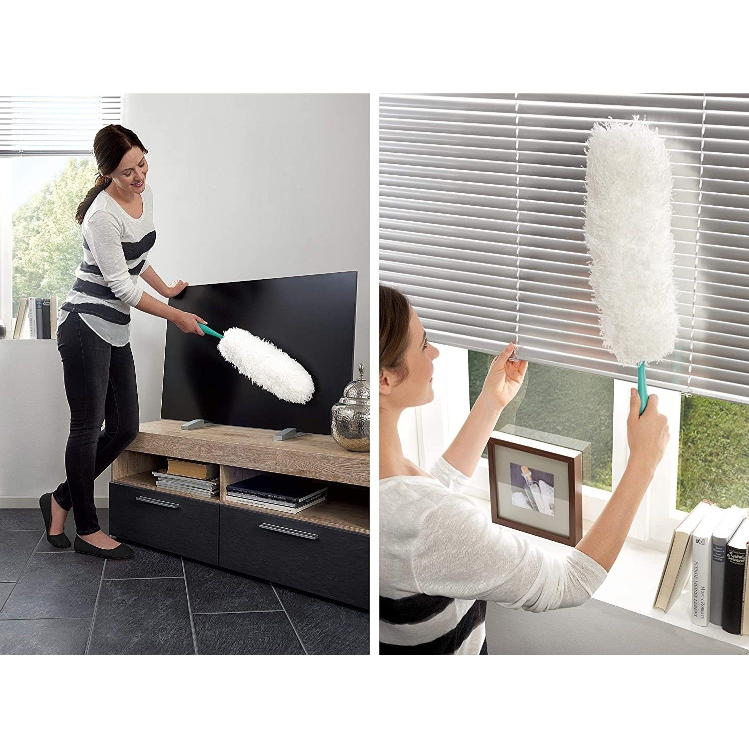 Leifheit Staubwedel Leifheit Staubwedel Duster XL mit antistatischen Mikrofasern gegen Staub