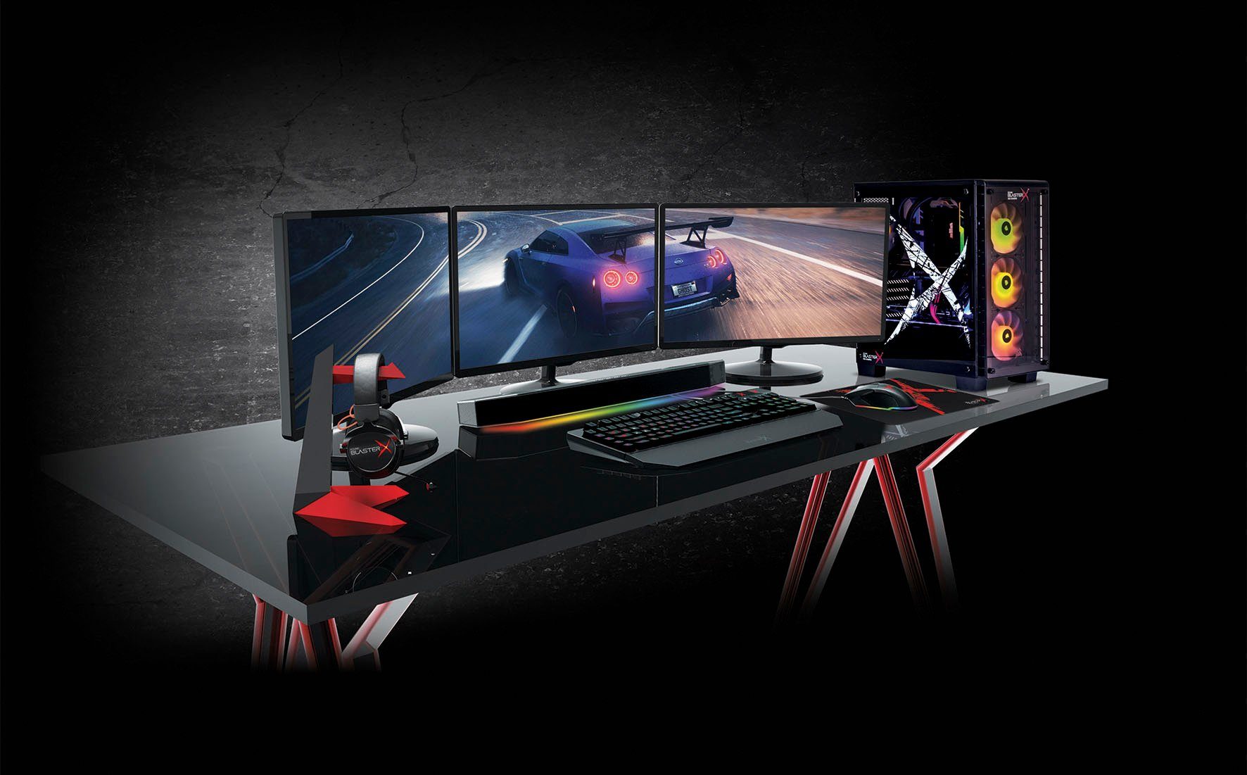 Creative Sound BlasterX Katana 2.1 Soundbar (Bluetooth, 150 W)