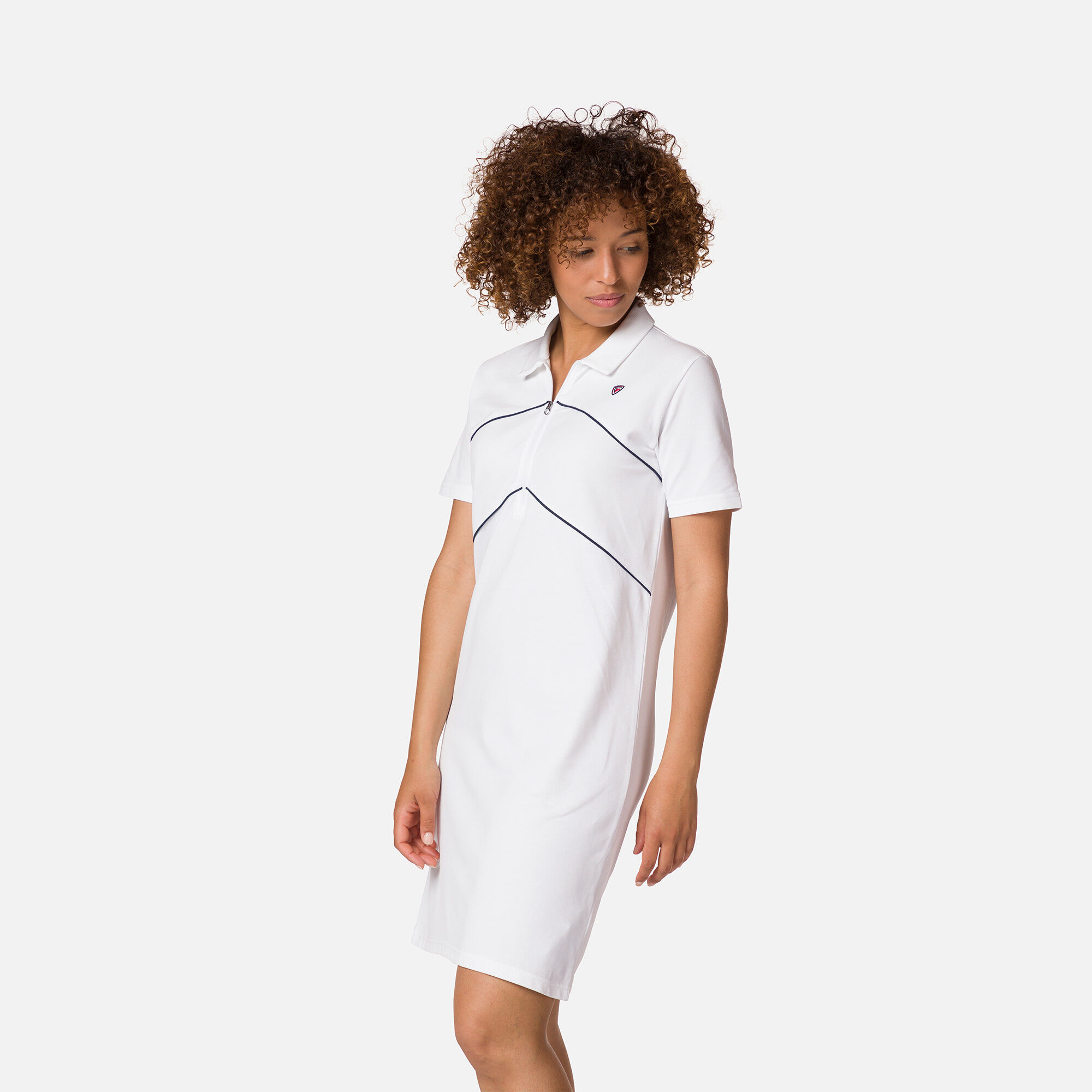 Robe polo femme en coupe ample