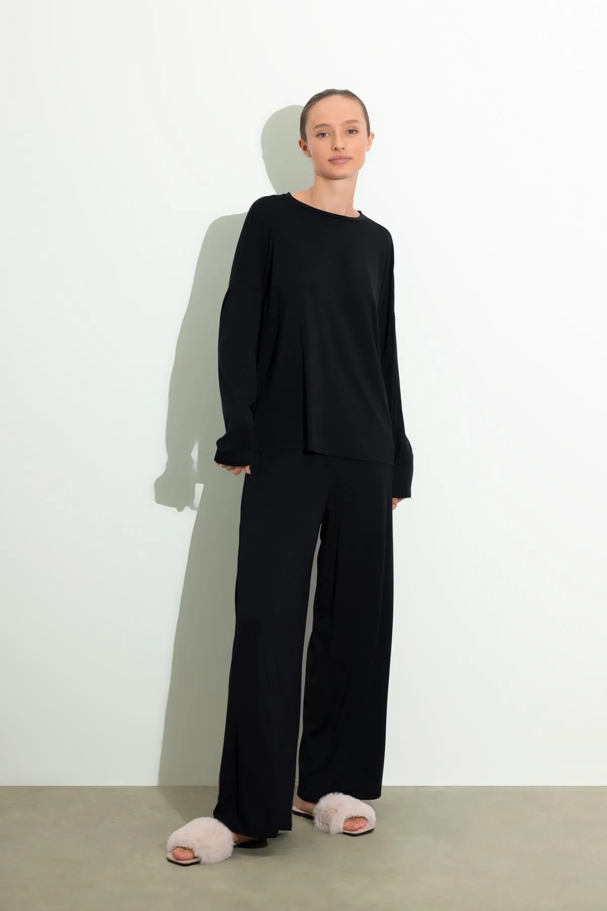 DeFacto  Fall In Love Pyjama-Oberteil aus Bambus-Naturfasern Z3197az23au