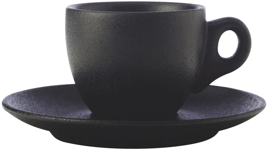 MAXWELL & WILLIAMS CAVIAR BLACK Espressotasse mit Untertasse