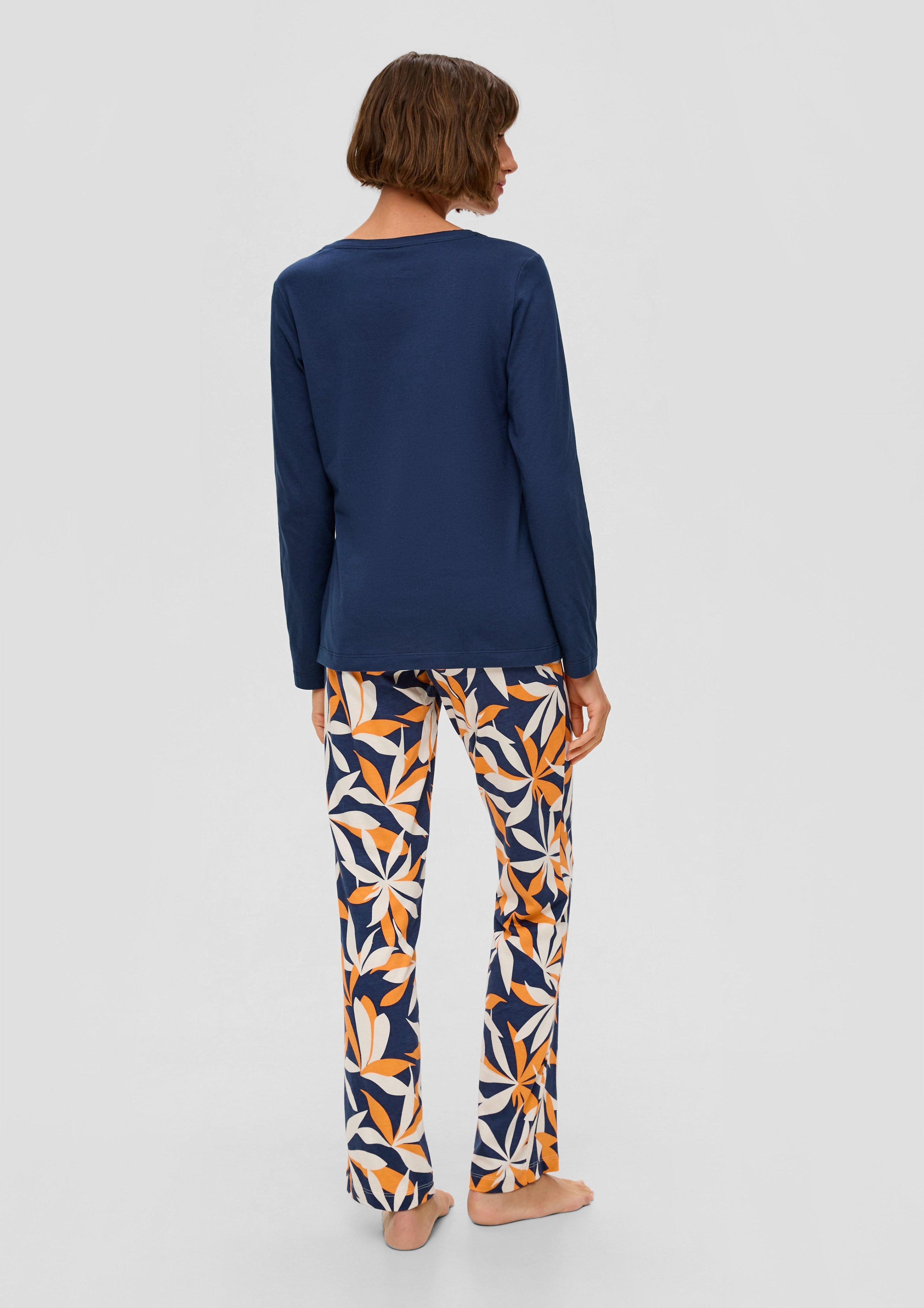 Langes Pyjama-Set mit Print  6009177-58A1