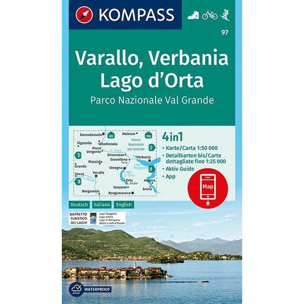 Varallo, Verbania, Lago d'Orta, Parco Nazionale Val Grande 1:50 000 - Wanderkarte