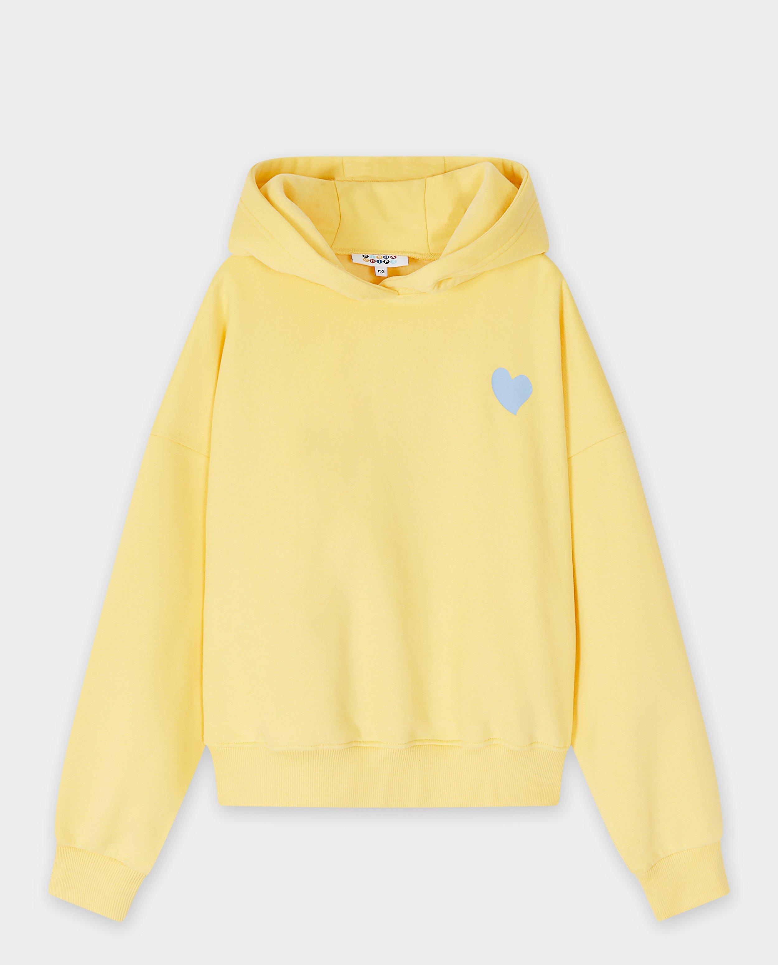 Hoodie s Fish & Chipsom i žutim printom na poleđini