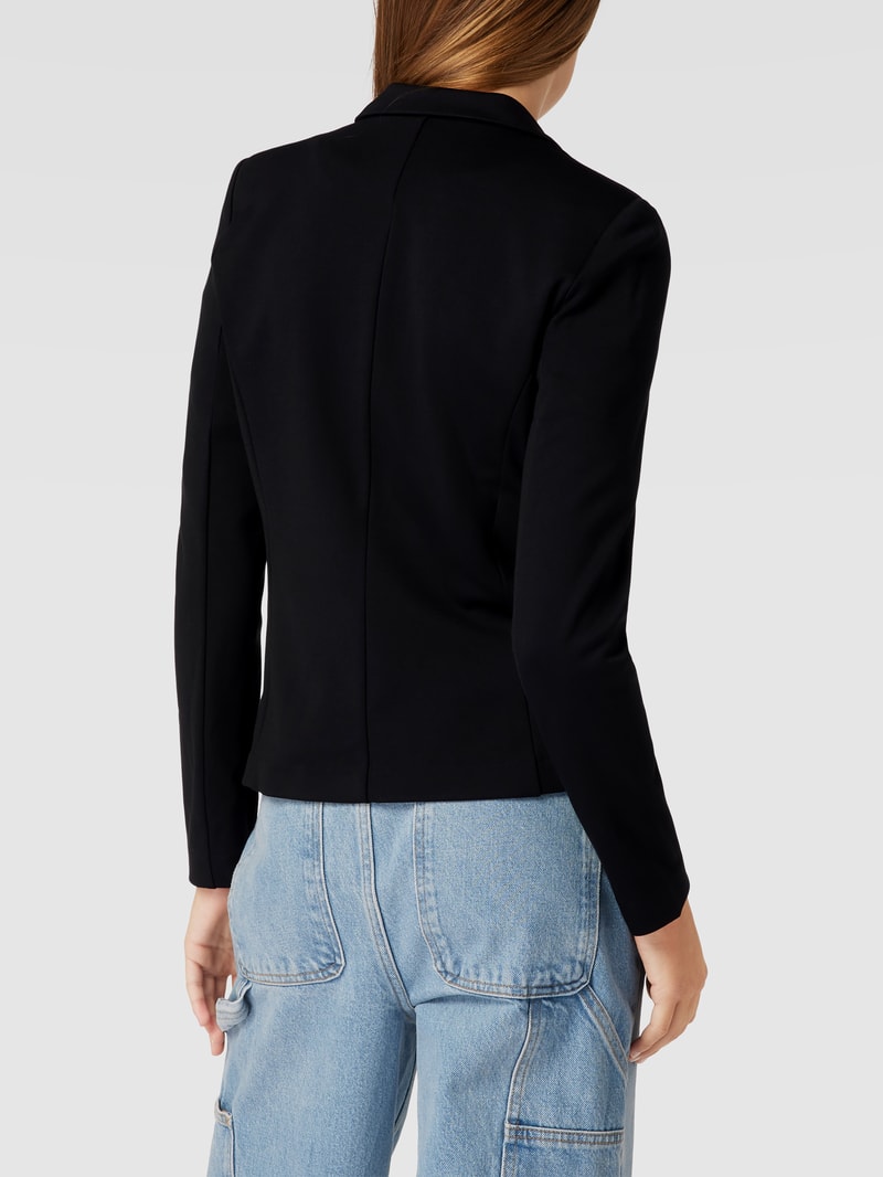 Blazer mit Label-Details Modell 'Poptrash' in schwarz