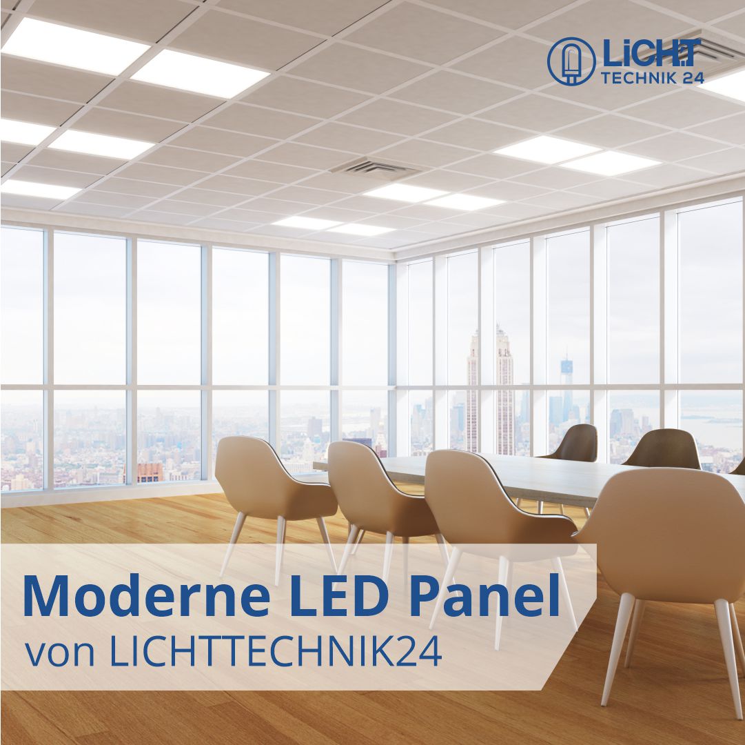 LUXULA 6er Pack LED-Panel mit Farbtemperaturwechsel CCT, 62x62 cm, Back-lit, 36W