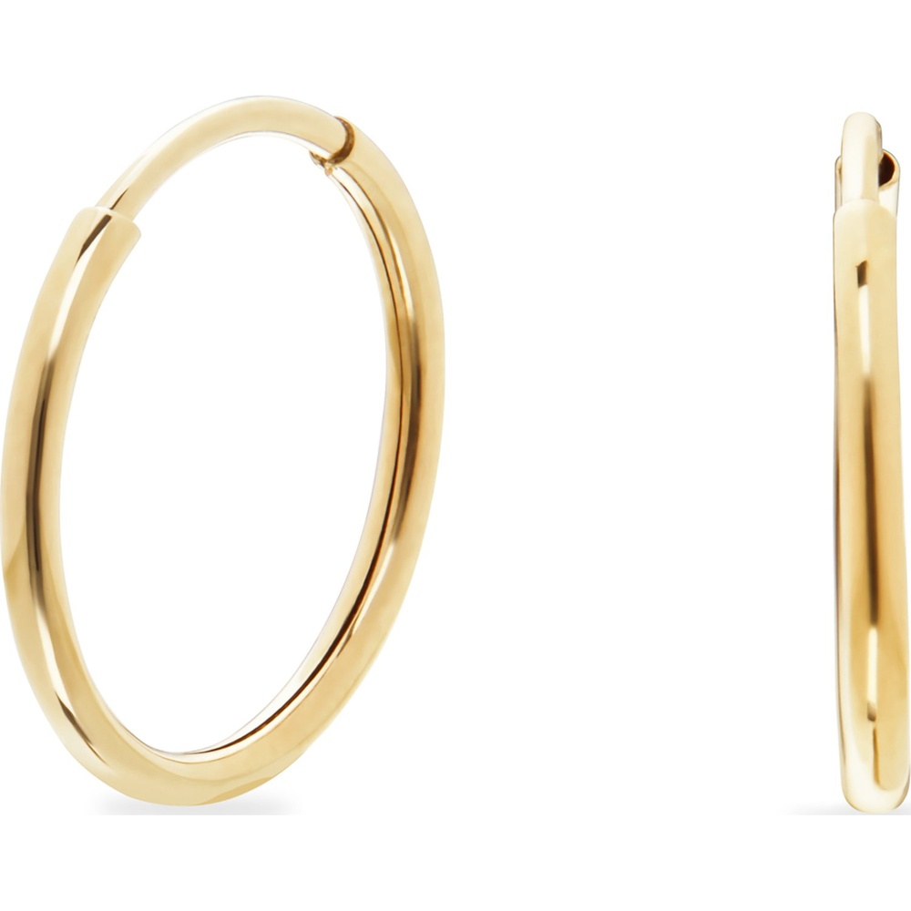 FAVS Créoles 375 Or jaune Boucles d'oreilles