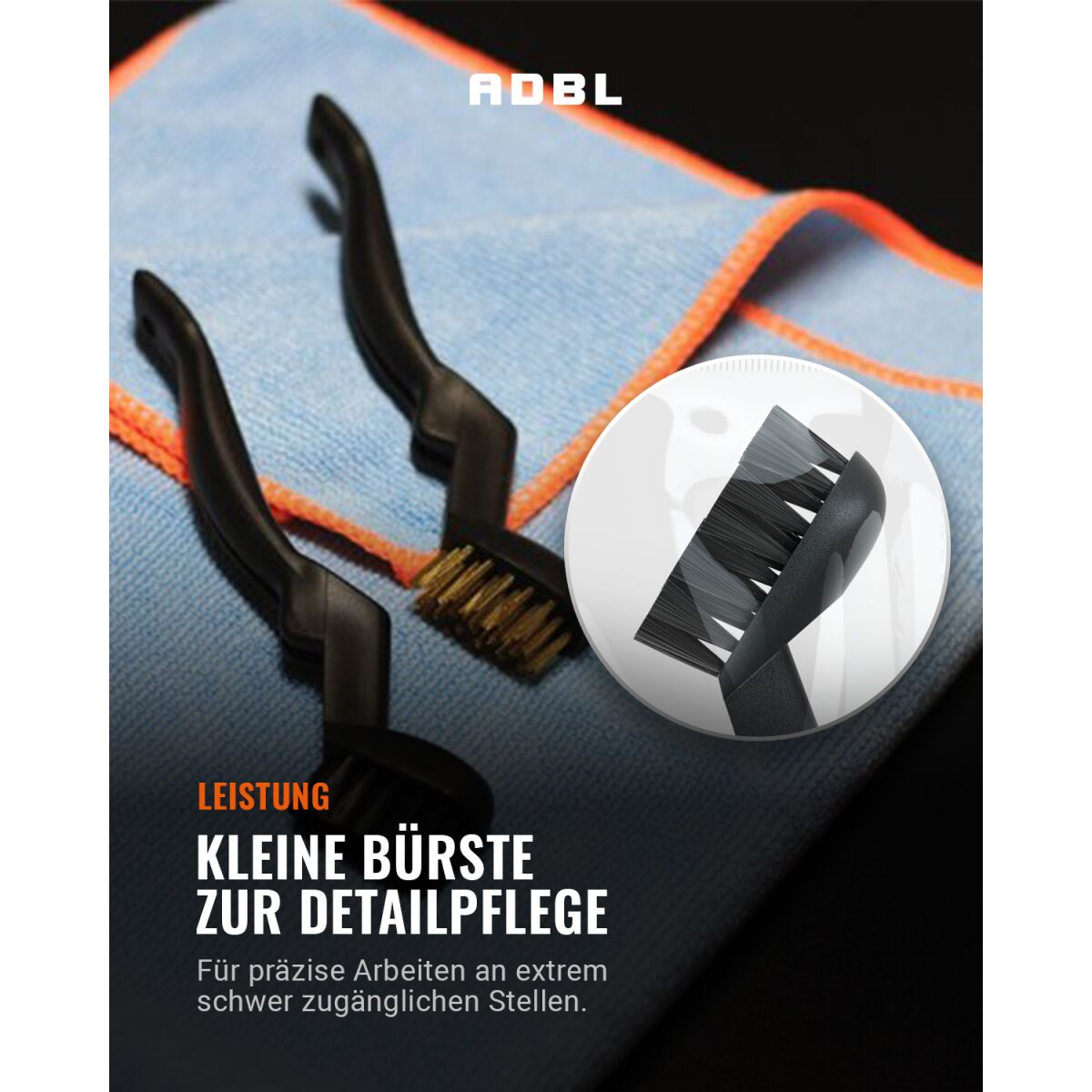 ADBL Little Rascal Black Nylonbürste