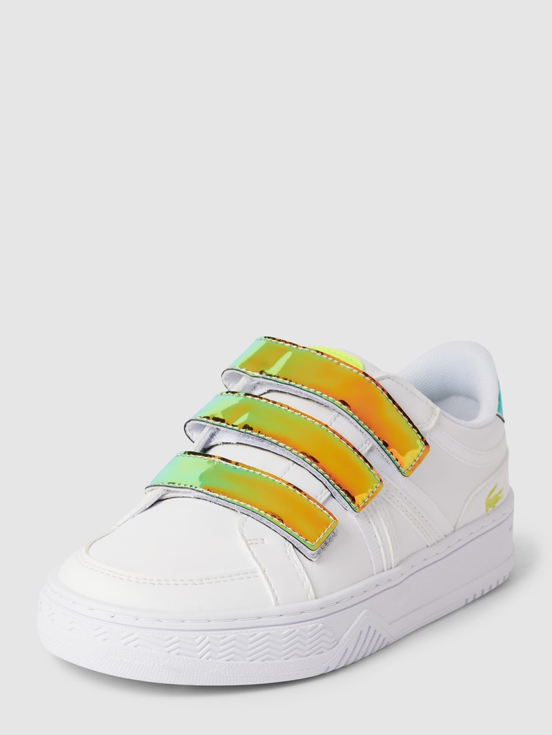 Sneaker mit Kontrast-Details in weiß