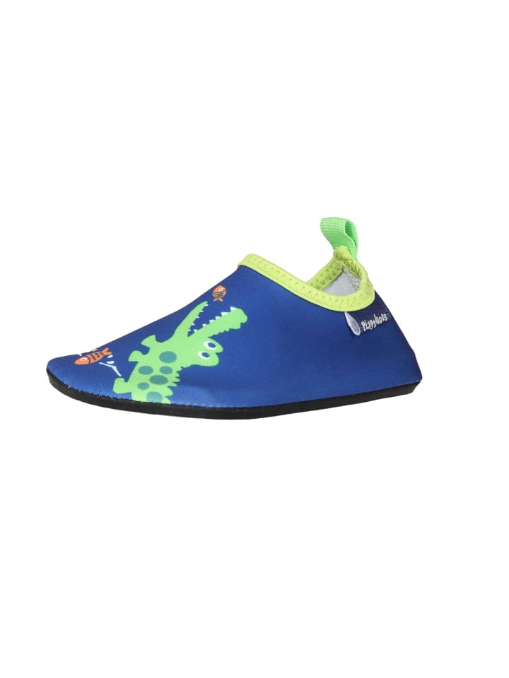 Playshoes Barfuß-Schuh Krokodil in Marine günstig kaufen
