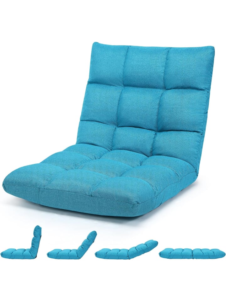 COSTWAY Bodenstuhl in Blau günstig kaufen onesize