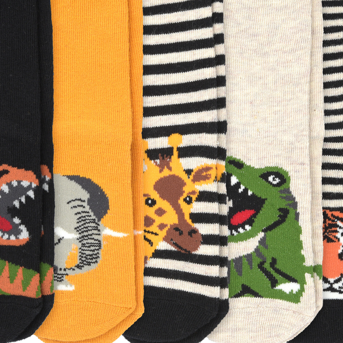 5 Paar Kinder Socken mit Tier-Motiven