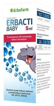 Erbacti suspenzija za bebe 5 ml