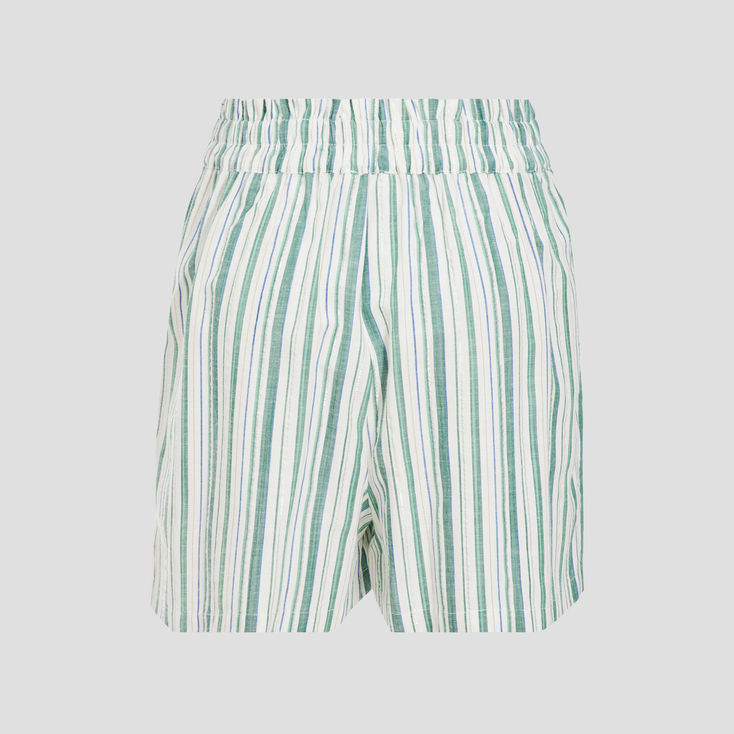 Short avec ceinture à nouer vert femme | Cache Cache