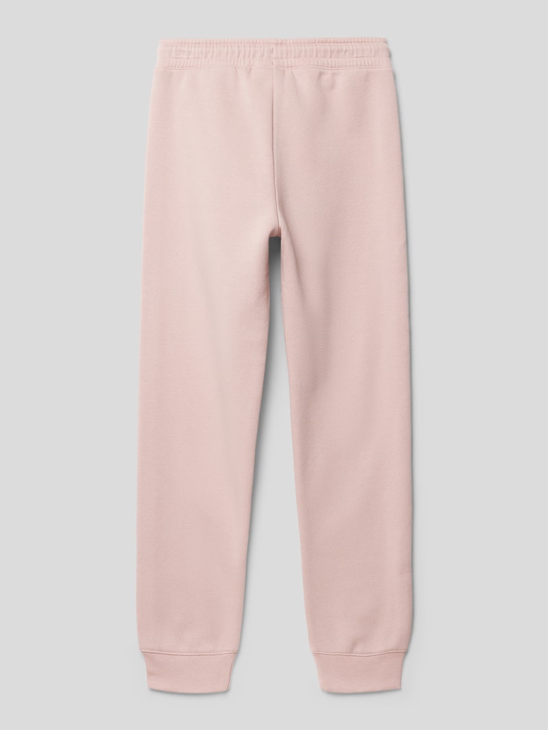 Sweatpants mit Galonstreifen in hellrosa