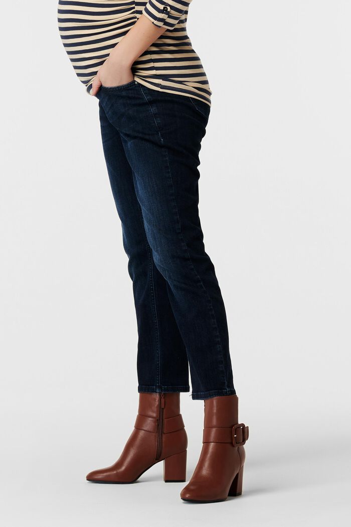 Cropped-Jeans mit Überbauchbund