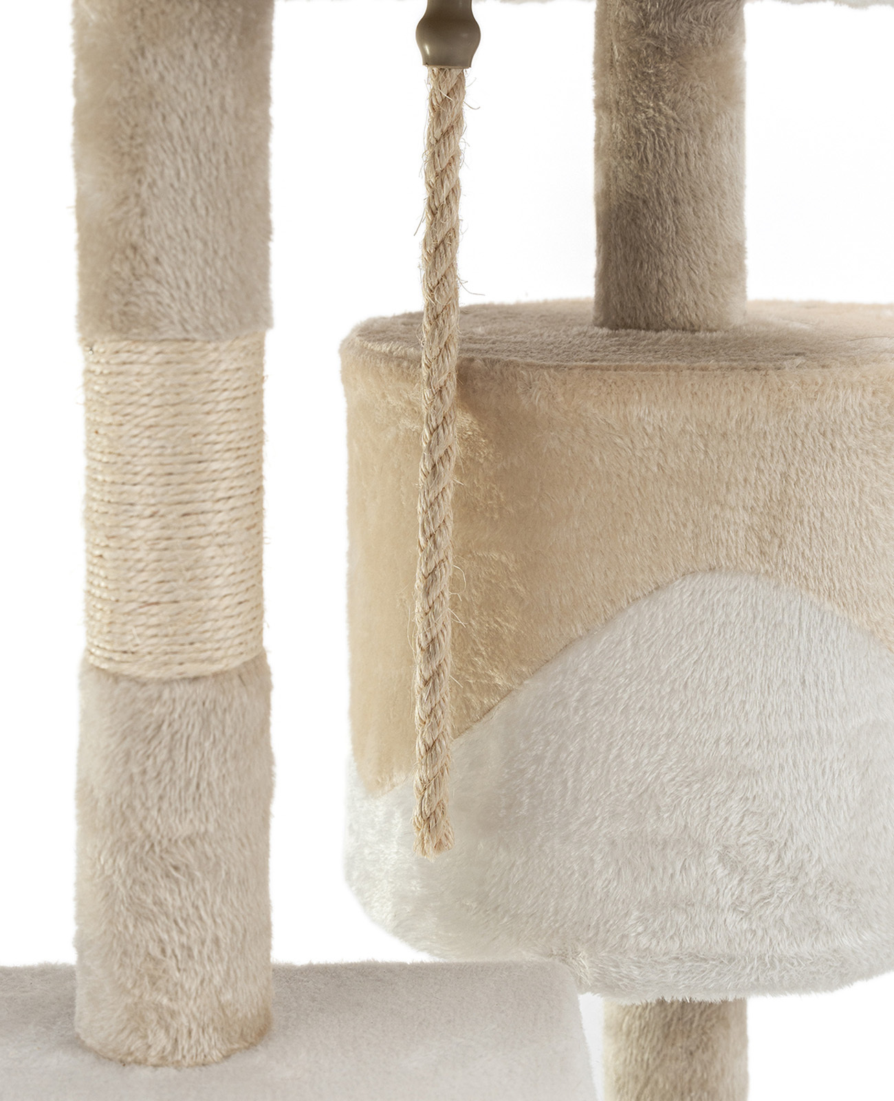 Lionto Kratzbäume Lionto Kratzbaum Höhe 112 cm weiß/ beige
