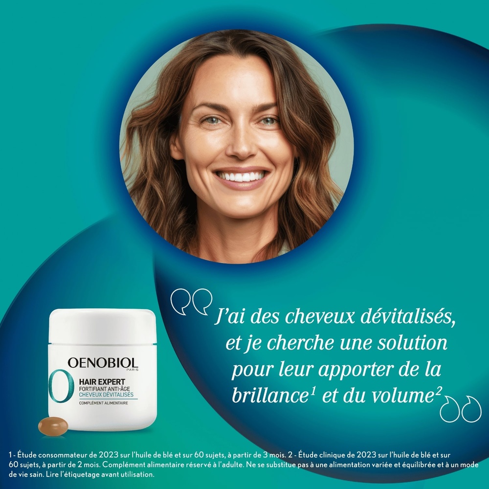 oenobiol Hair Expert Fortifiant Anti-Âge Complément alimentaire Cheveux