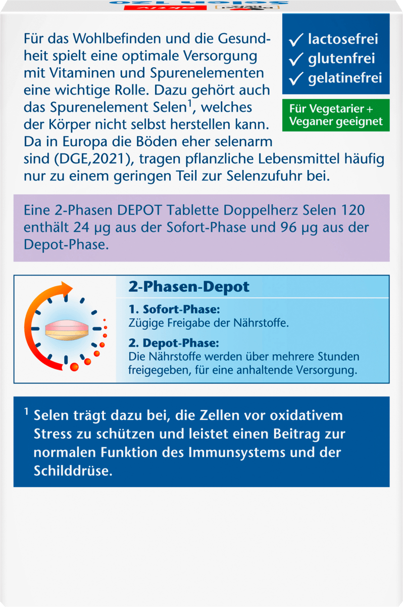 Selen 120 Depot Tabletten 45 St, 34,2 g