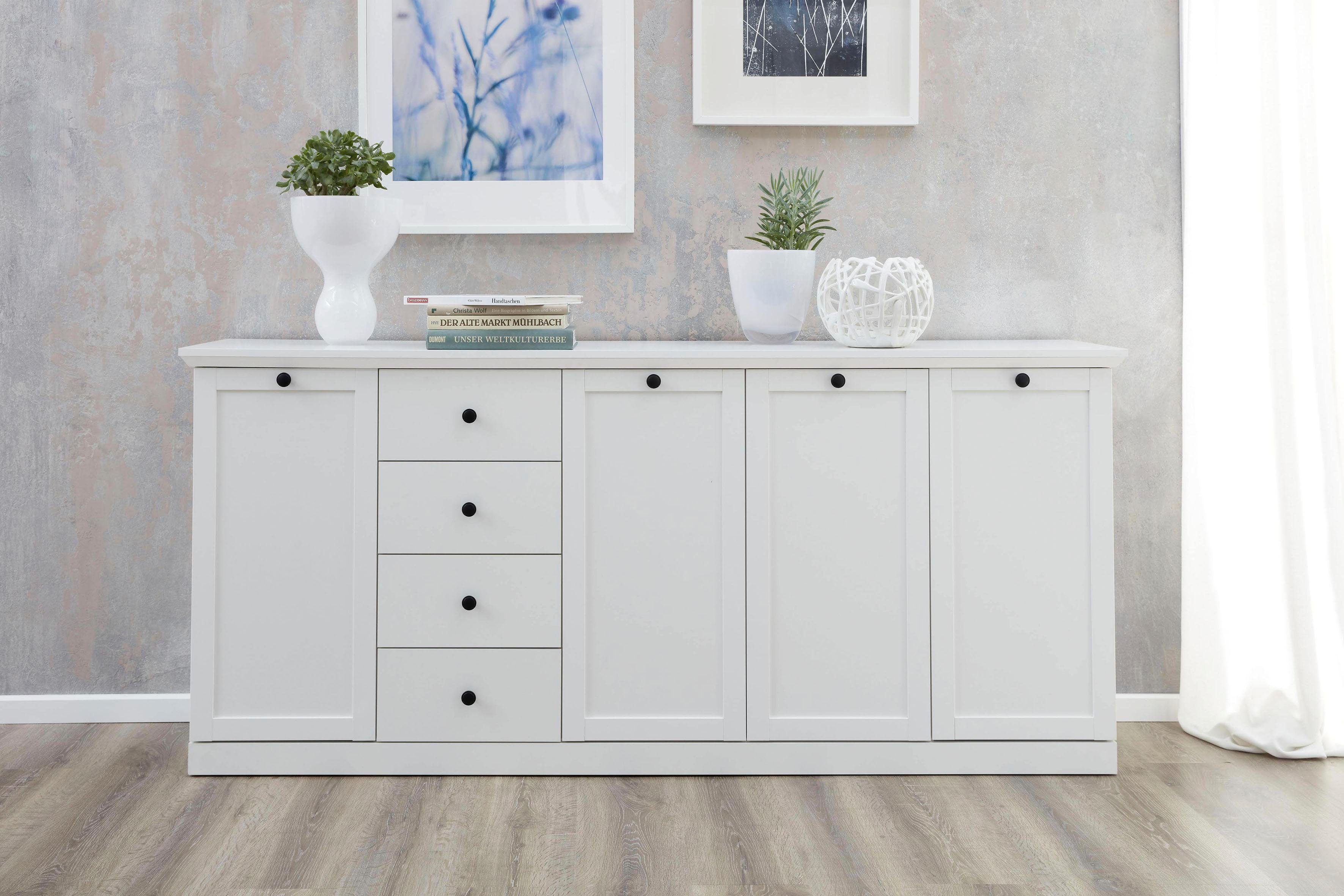 Home affaire Sideboard Örebro, zeitloser Landhausstil, mit Vollauszug
