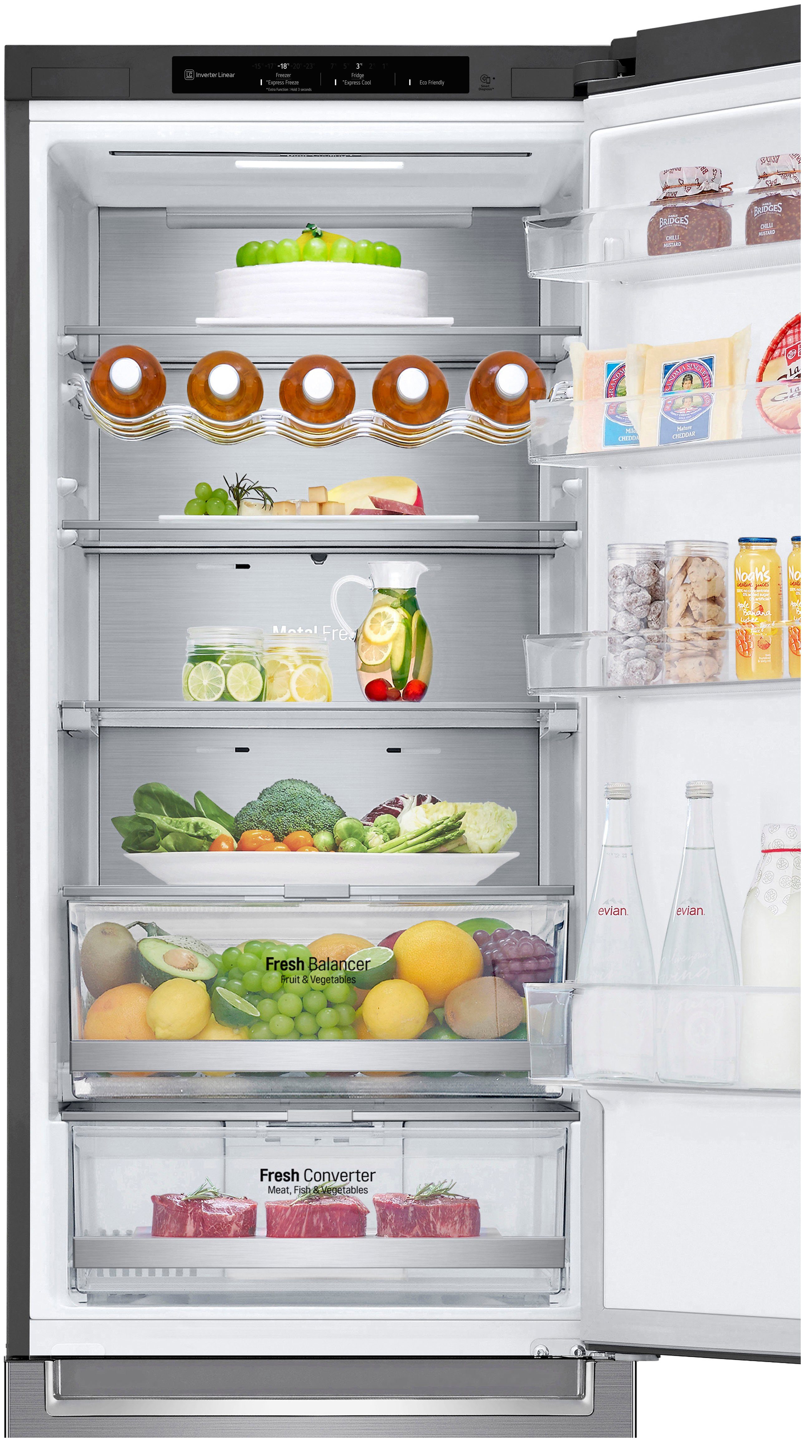LG Kühl-/Gefrierkombination GBB72PZECN1, 203 cm hoch, 59,5 cm breit