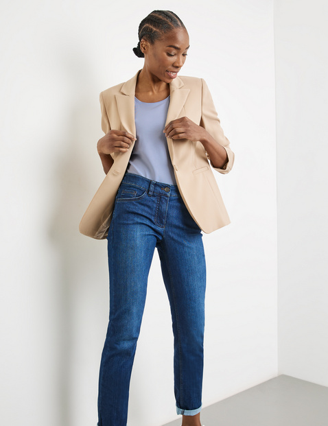 Basic Top aus nachhaltigem Baumwoll-Stretch